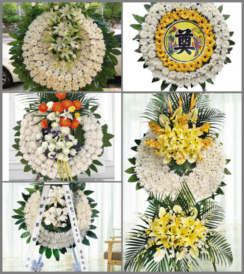 湖南湘潭湘乡市虞塘镇熟潭村花圈速递